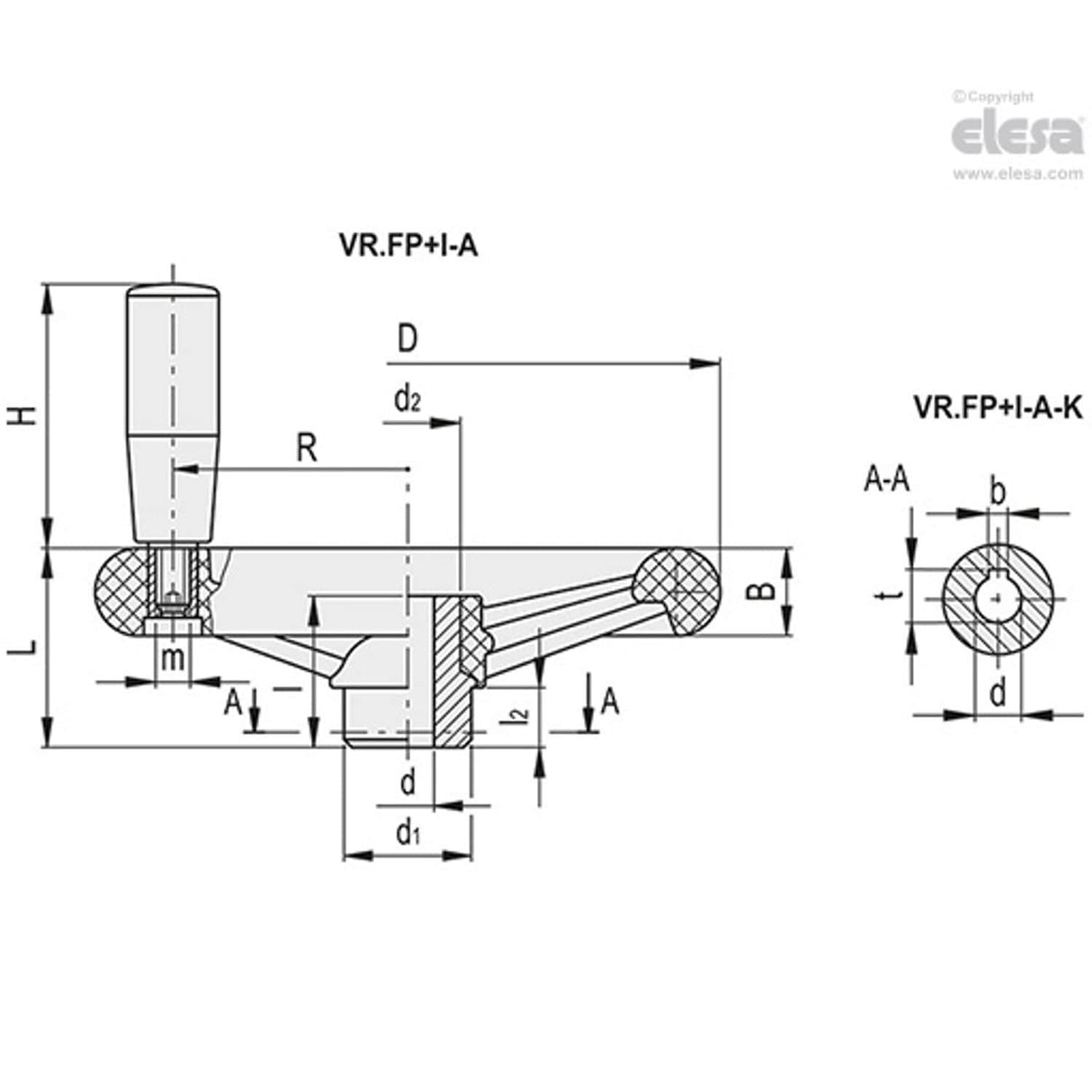 Spoked handwheel-VR.125 FP+I-A14