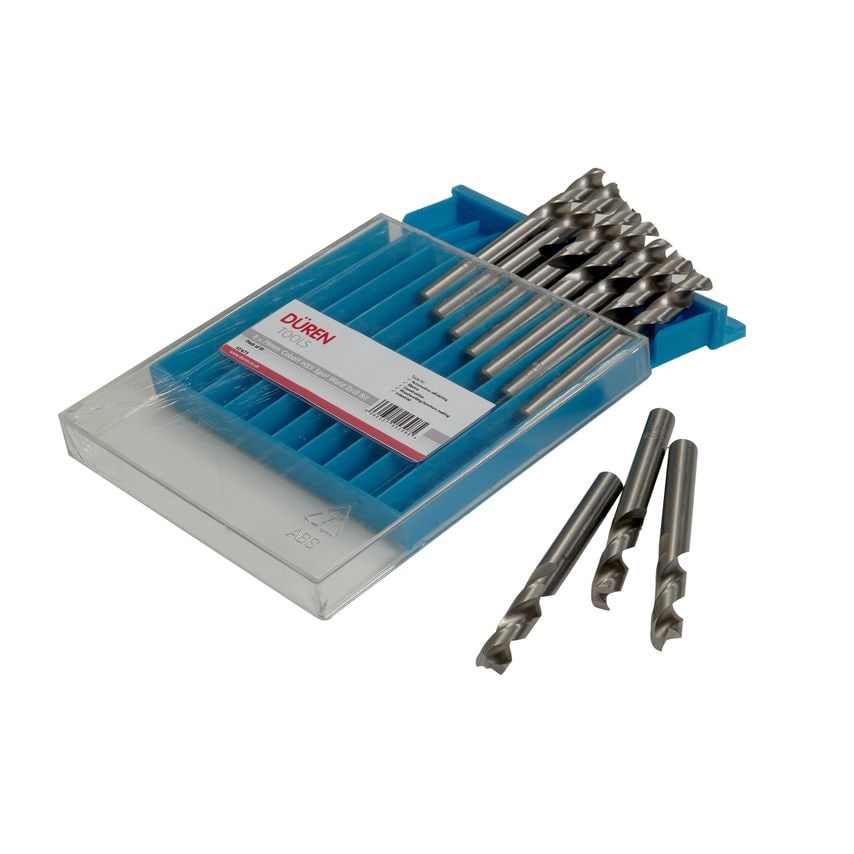 Spot Weld Drill Bits, HSS 5% Cobalt, 8 x 79mm, x 10 Pieces