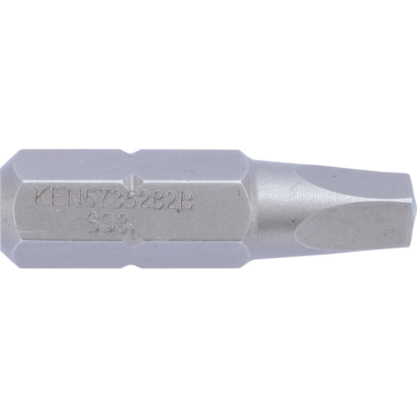 Square No.3 1/4" Hex 25mm O/A