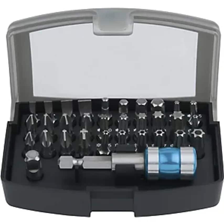 Stainless Steel Bit Set 1/4'' 32 Parts