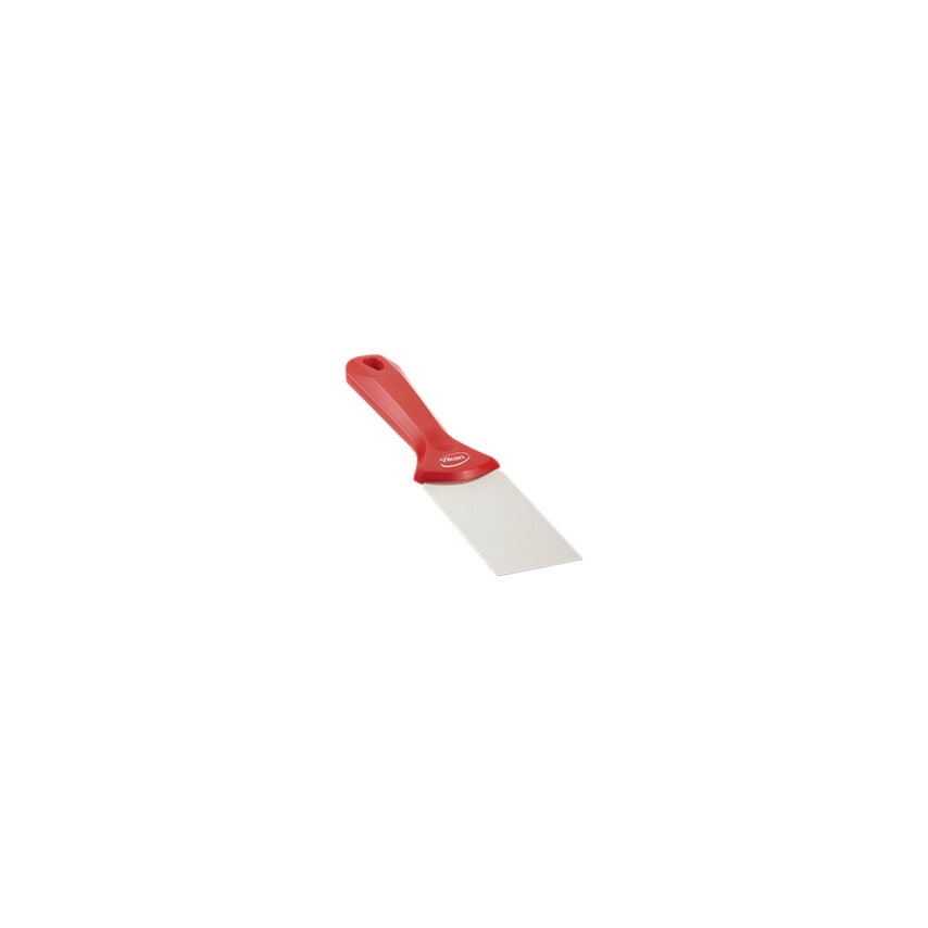 Stainless Steel Hand Scraper 50mm Red