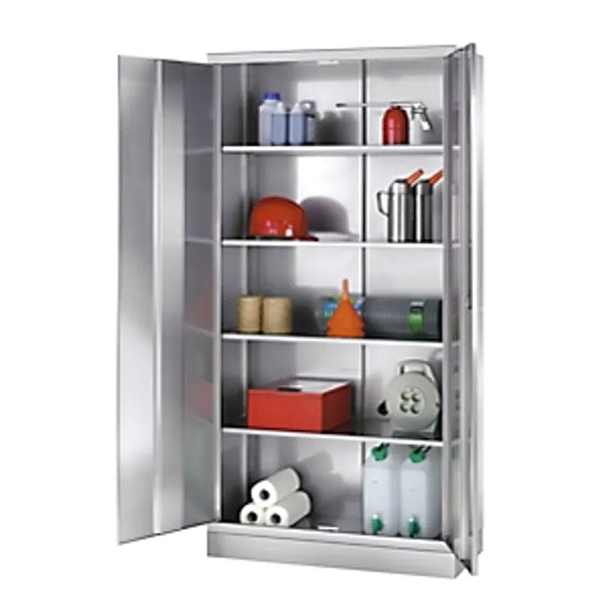 Stainless Steel Tool Cupboard, With 4 Shelves, HxWxD 1950 X 1000 X 500mm