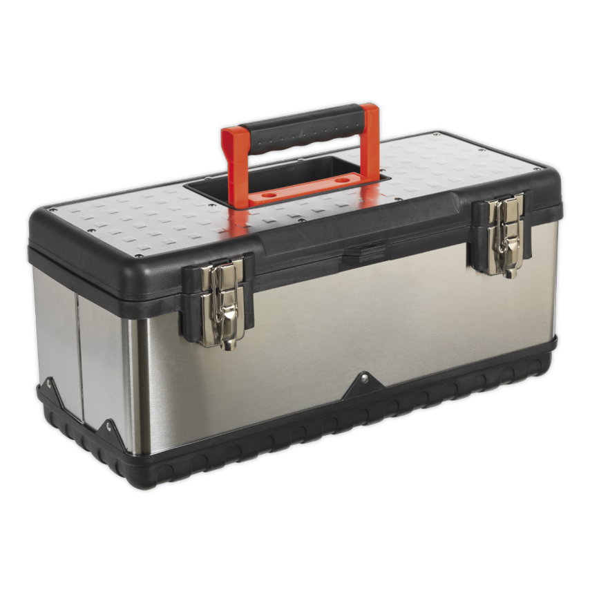 Stainless Steel Toolbox 505mm with Tote Tray