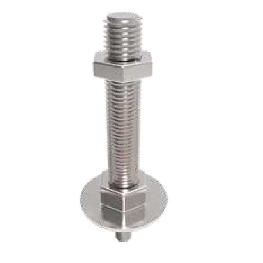 Stainless steel threaded adjusting stem STM16X200