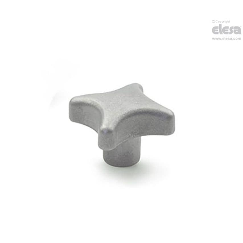 Star knob-DIN 6335-NI-32-M6-E