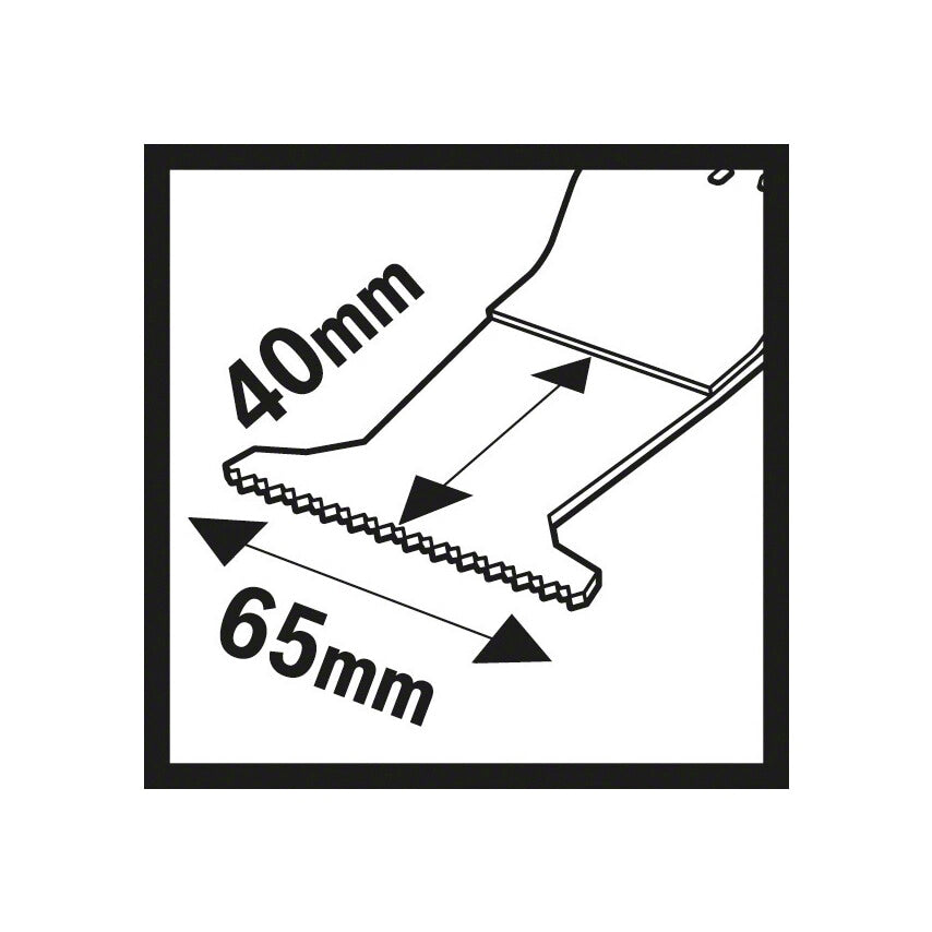Starlock Bi-Metal Plunge Cut Saw Blade Aii 65 Apb Wood and Metal - 2 608 661 781