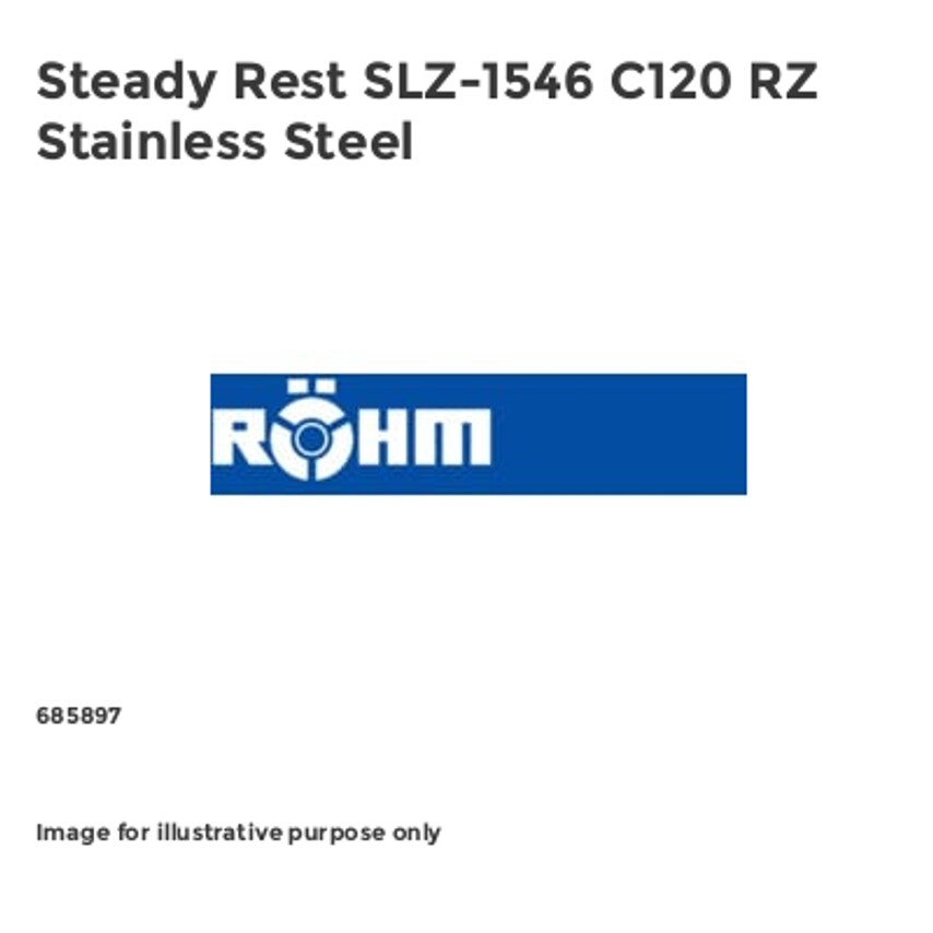 Steady Rest SLZ-1546 C120 RZ Stainless Steel
