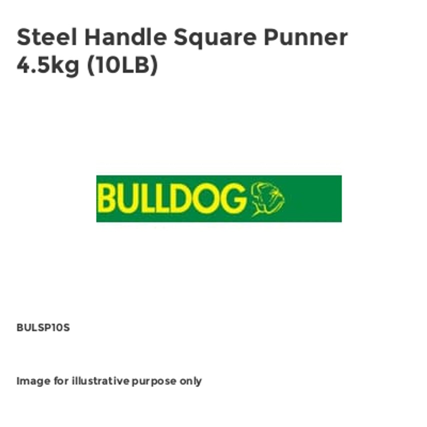 Steel Handle Square Punner 4.5kg (10LB) BULSP10S