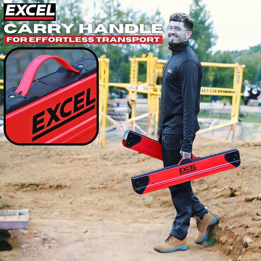 Steel Sawhorse Adjustable Legs Twin Pack 1178Kg