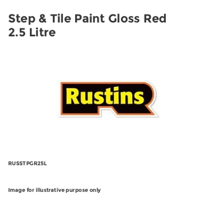 Step & Tile Paint Gloss Red 2.5 Litre