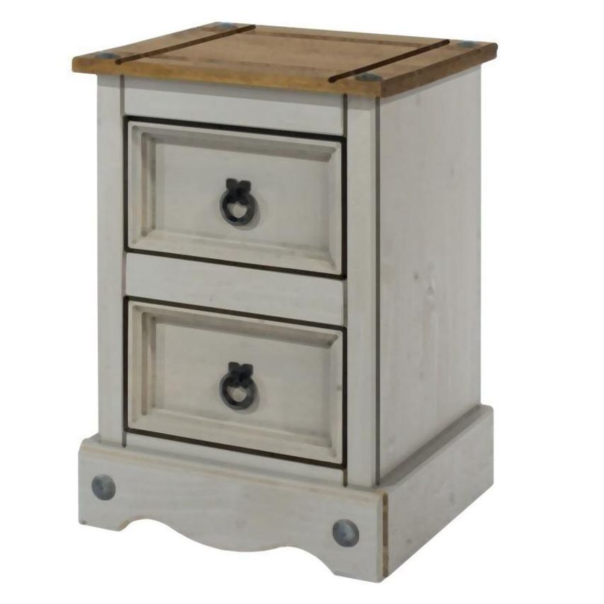 Stirling 2 Drawer Petite Bedside Cabinet