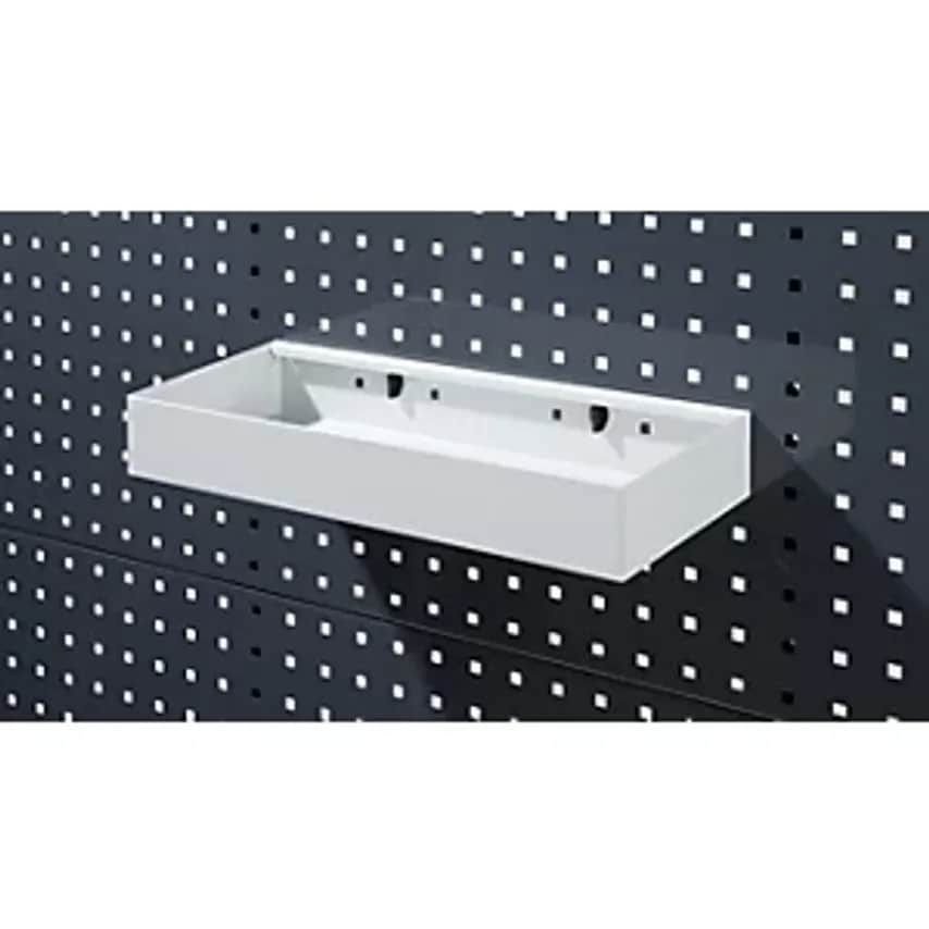 Storage Tray, Sheet Steel, Powder Coated, Width 440mm