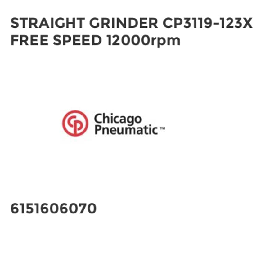 Straight Grinder CP3119-123X Free Speed 12000RPM