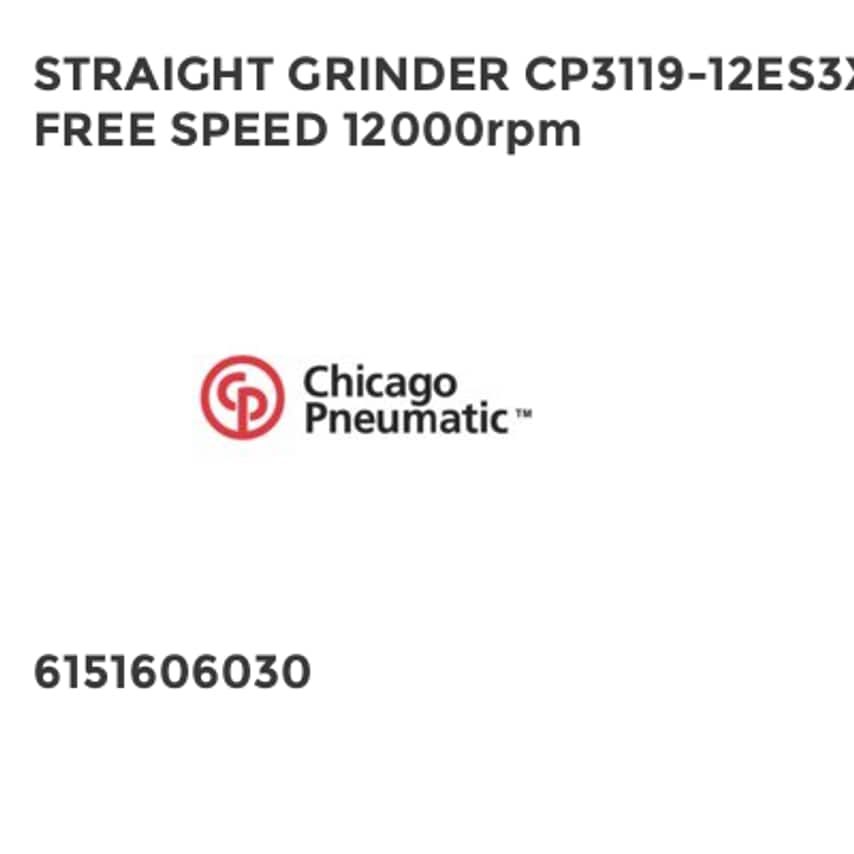 Straight Grinder CP3119-12ES3X Free Speed 12000RPM