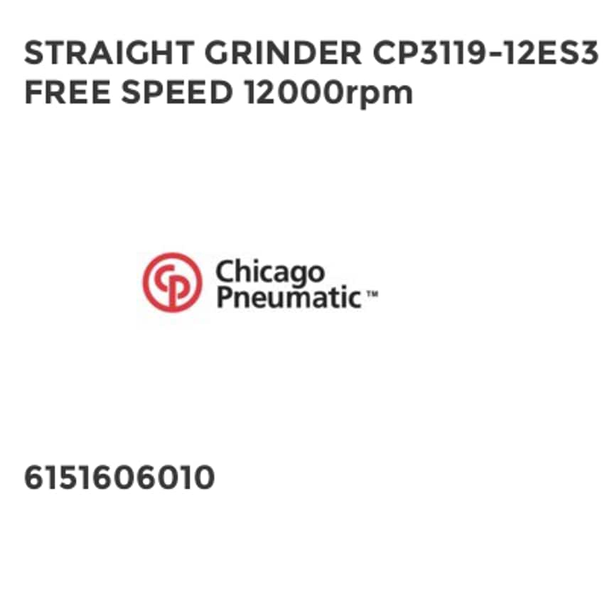 Straight Grinder CP3119-12ES3 Free Speed 12000RPM