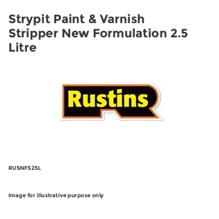 Strypit Paint & Varnish Stripper New Formulation 2.5 Litre