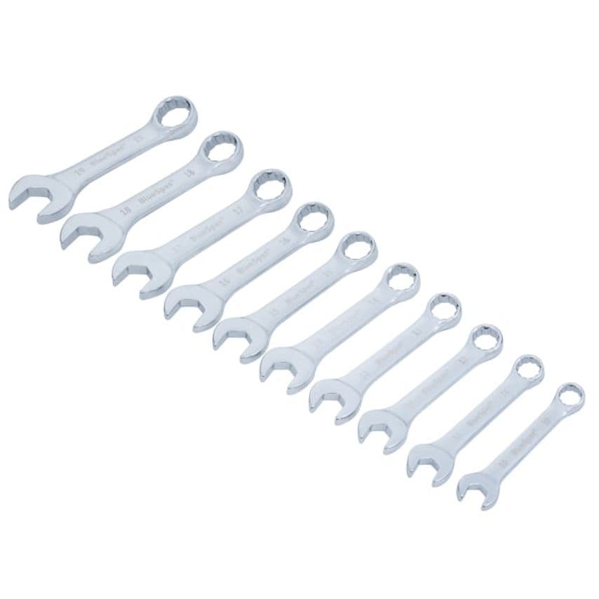 Stubby Combination Spanner Set, 10 Piece B/S04110