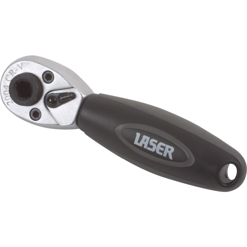 Stubby Ratchet & Bit Driver 1/4"D