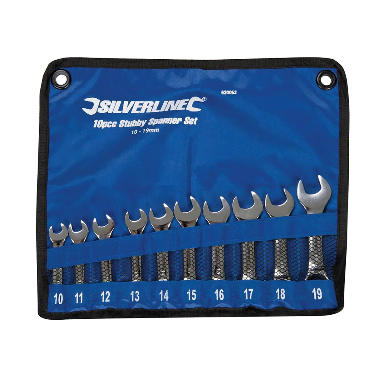 Stubby Spanner Set 10 Piece 10 - 19mm