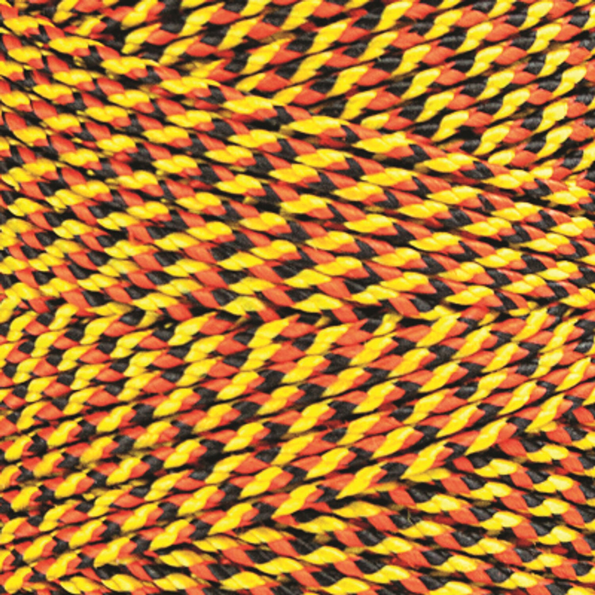Super Tough Bonded Braided Nylon Line (Orange, Black & Gold) - 685