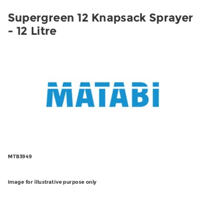Supergreen 12 Knapsack Sprayer - 12 Litre