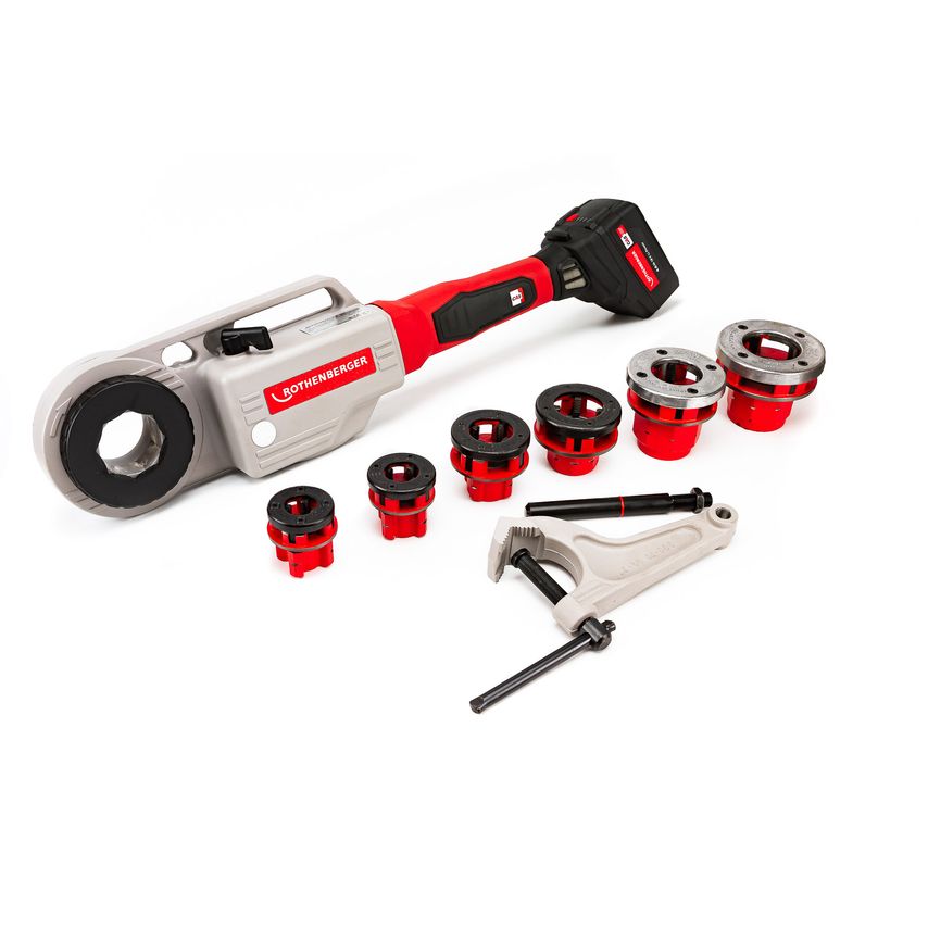 Supertronic 2000 E Set with 4.0Ah 18V Battery, Charger and BSPT Dies