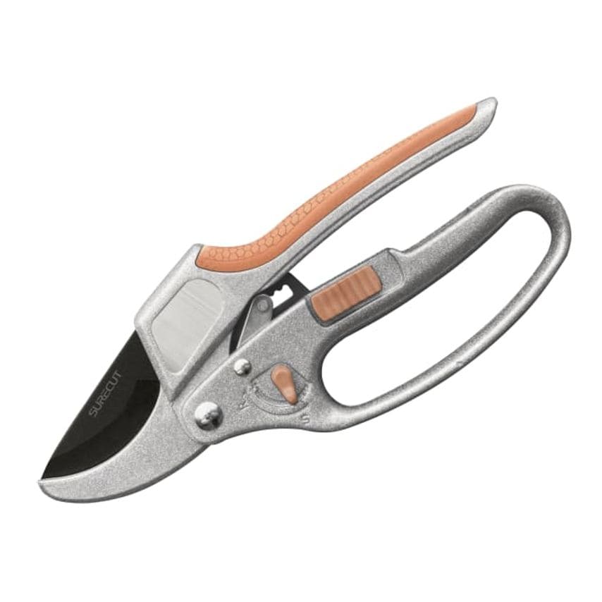 SureCut Hardwood Anvil Ratchet Secateurs