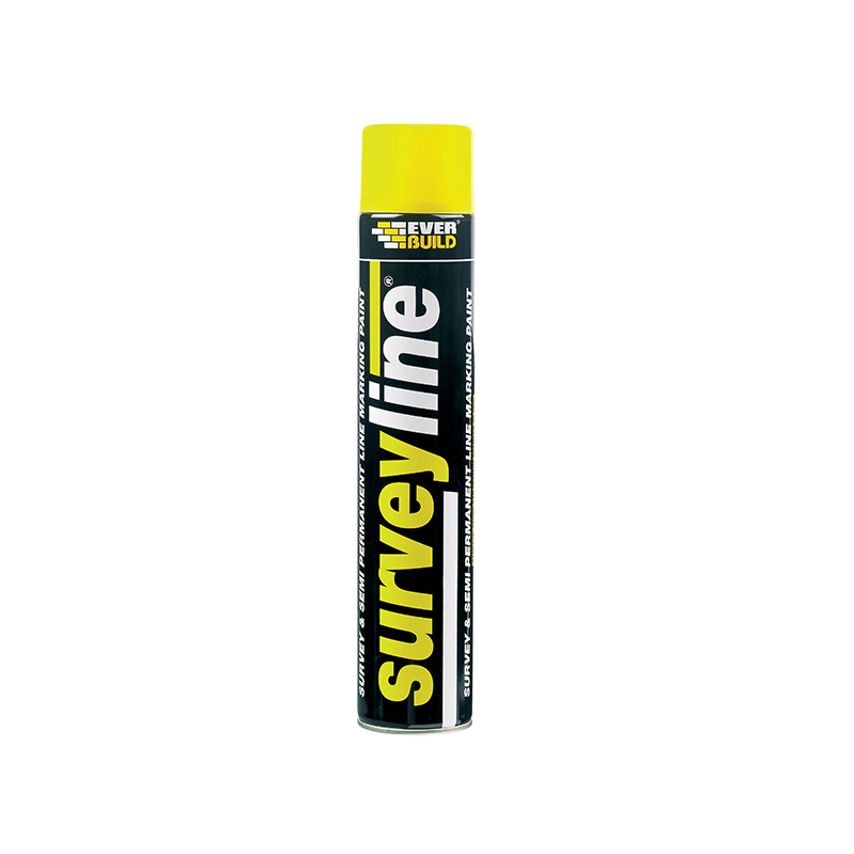Survey Line Marker Spray Yellow 700ml EVBSURVEYYE