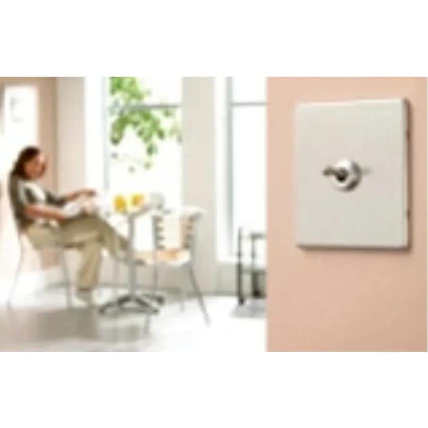 Switch 2 Gang SP 2 Way Rocker Large 20A Brushed Stainless Steel Black In