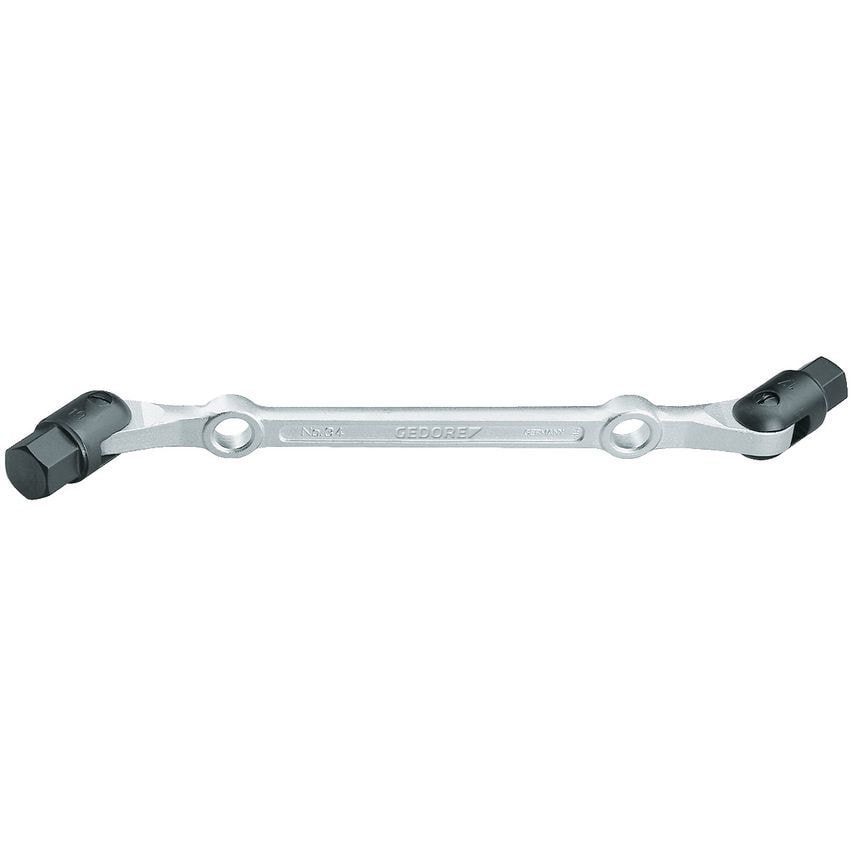 Swivel head wrench double ended in-hex 5x6 mm
