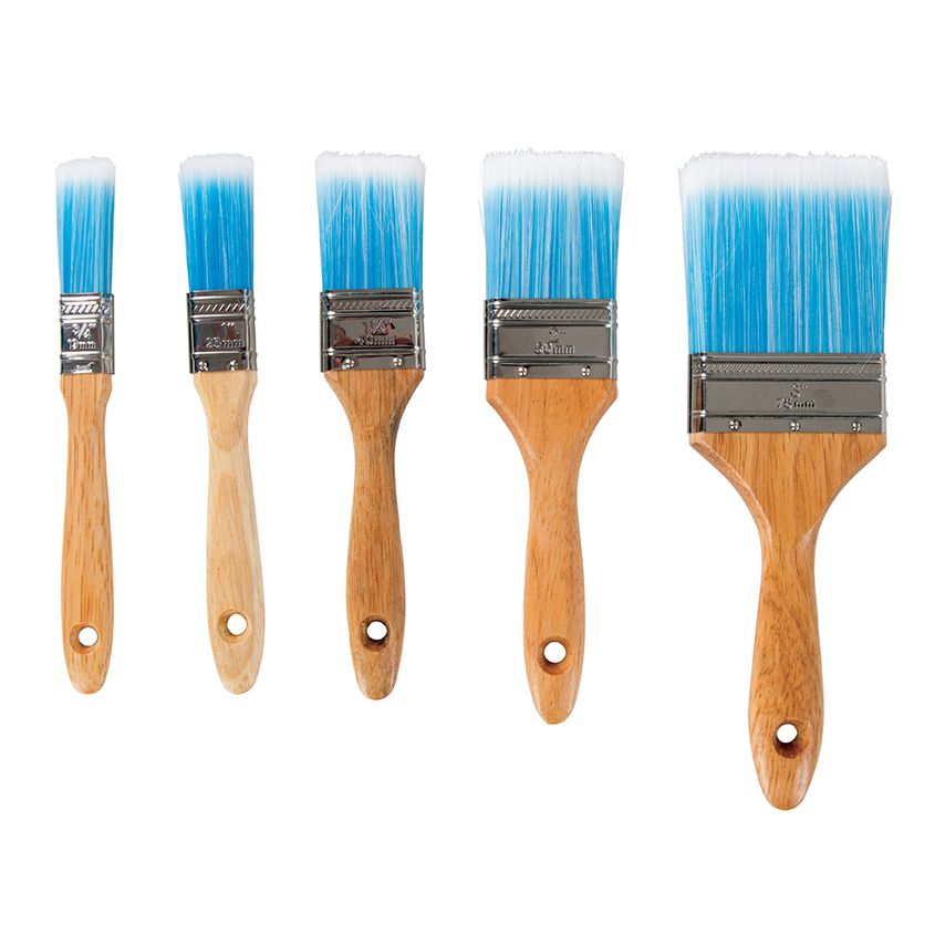 Synthetic Brush Set 5 Piece 19, 25, 40, 50 & 75mm