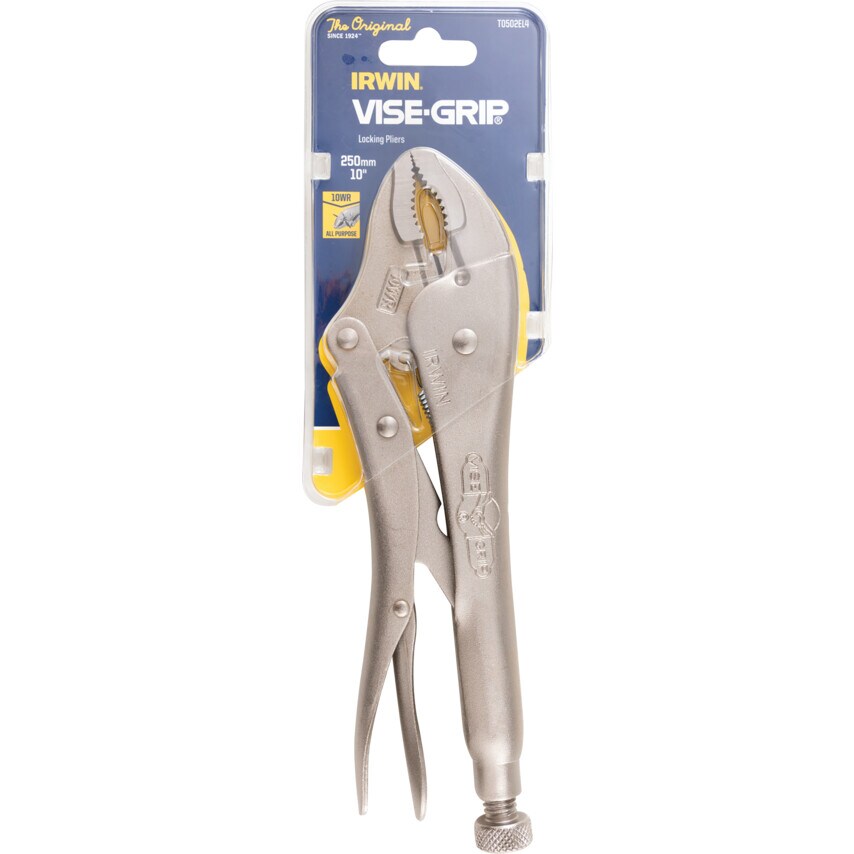 T0502EL4 - Curved Jaw Locking Pliers with Wire Cutter - 255mm/10"