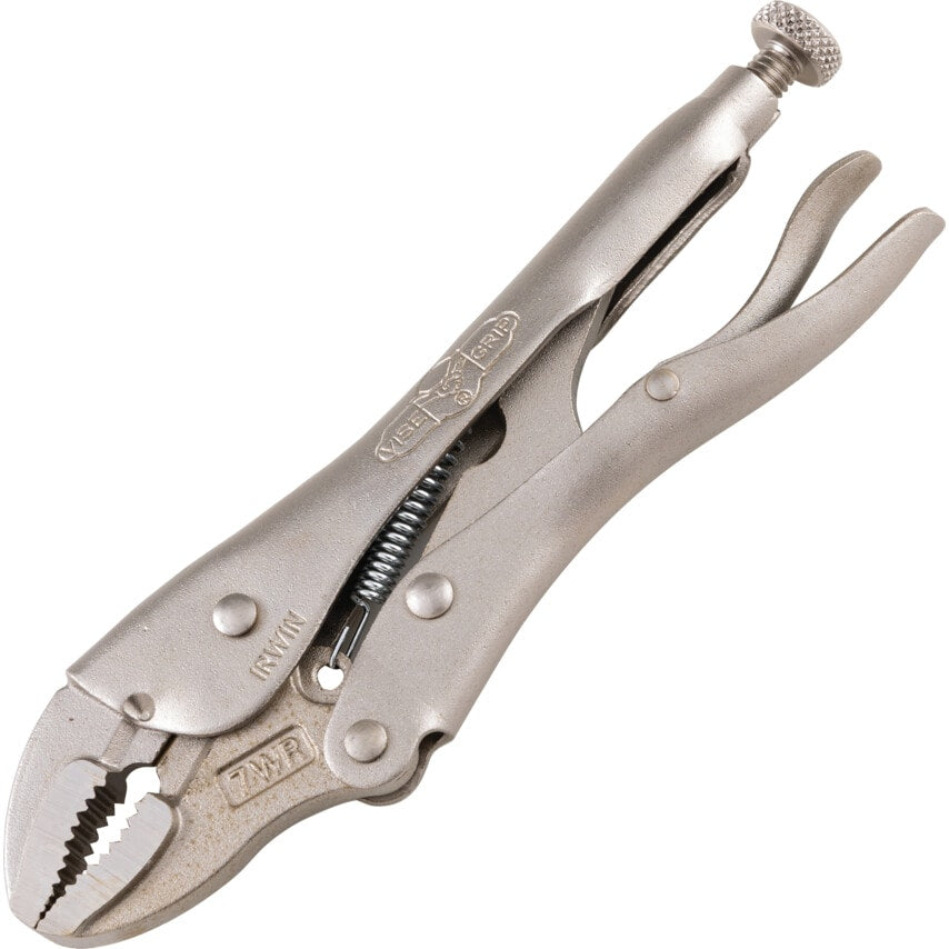 T0702EL4 - Curved Jaw Locking Pliers with Wire Cutter - 180mm-7"