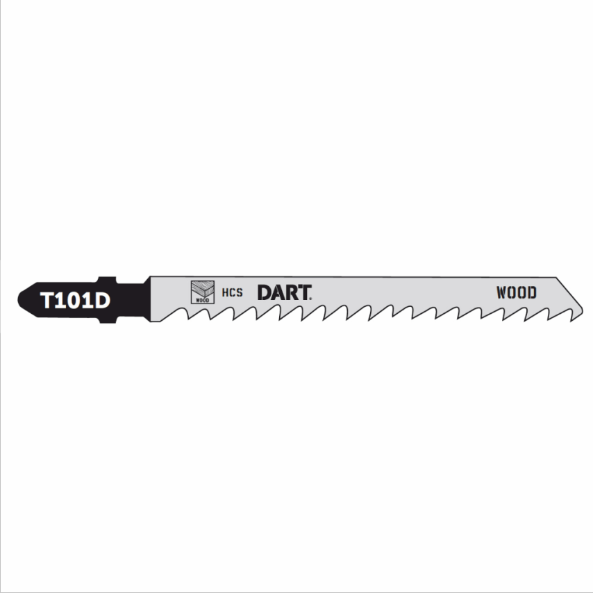 T101D Wood Cutting Jigsaw Blade, Pack of 5