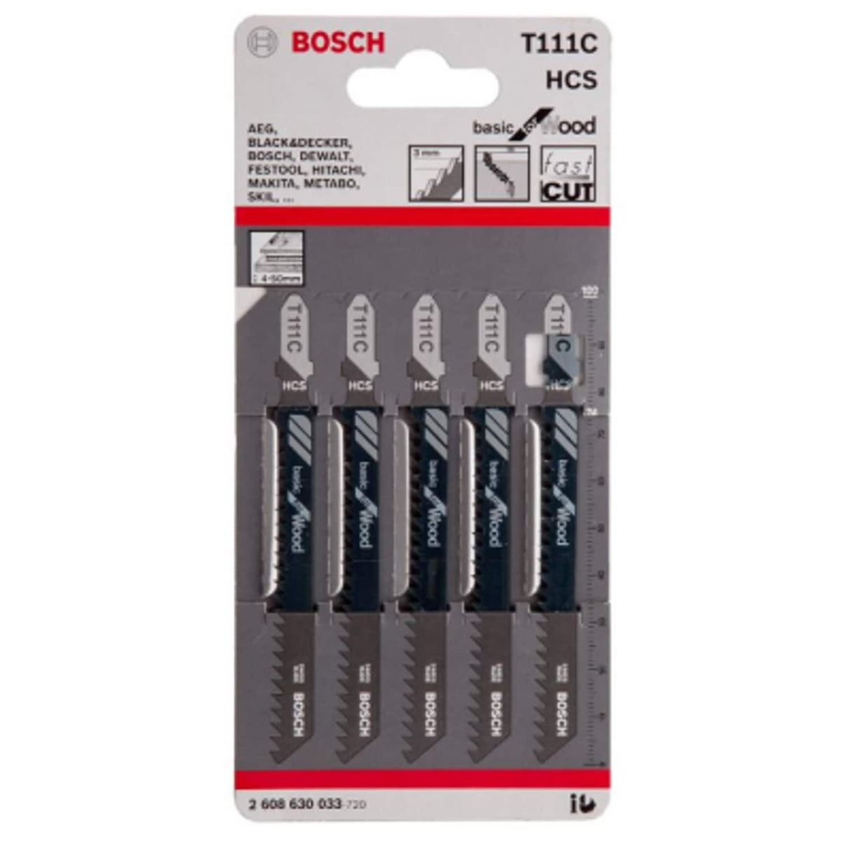 T111C Jigsaw Blades Basic for Wood
