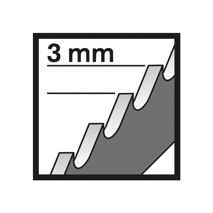 T111 C Basic for Wood Jigsaw Blades - 2 608 630 033, Pack of 5