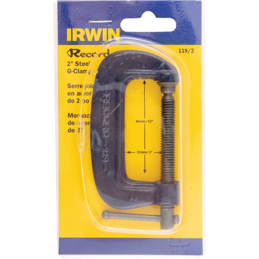 T1192 2" Capacity Medium Duty Forged G-Clamp