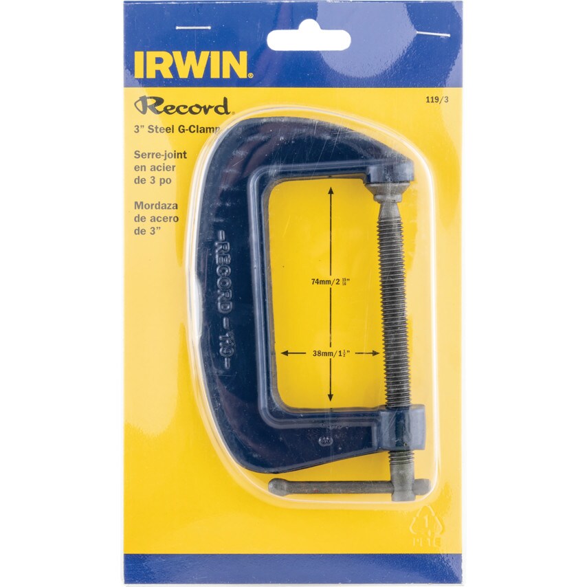 T1193 3" Capacity Medium Duty Forged G-Clamp