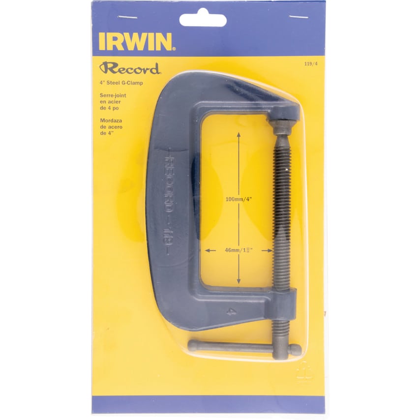 T1194 4" Capacity Medium Duty Forged G-Clamp