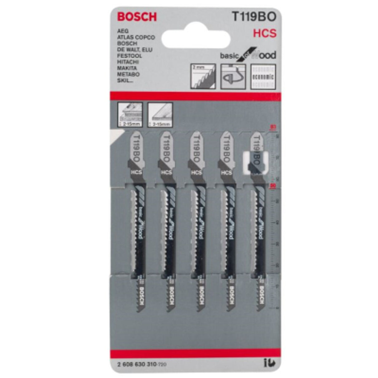 T119BO Jigsaw Blades Basic for Wood