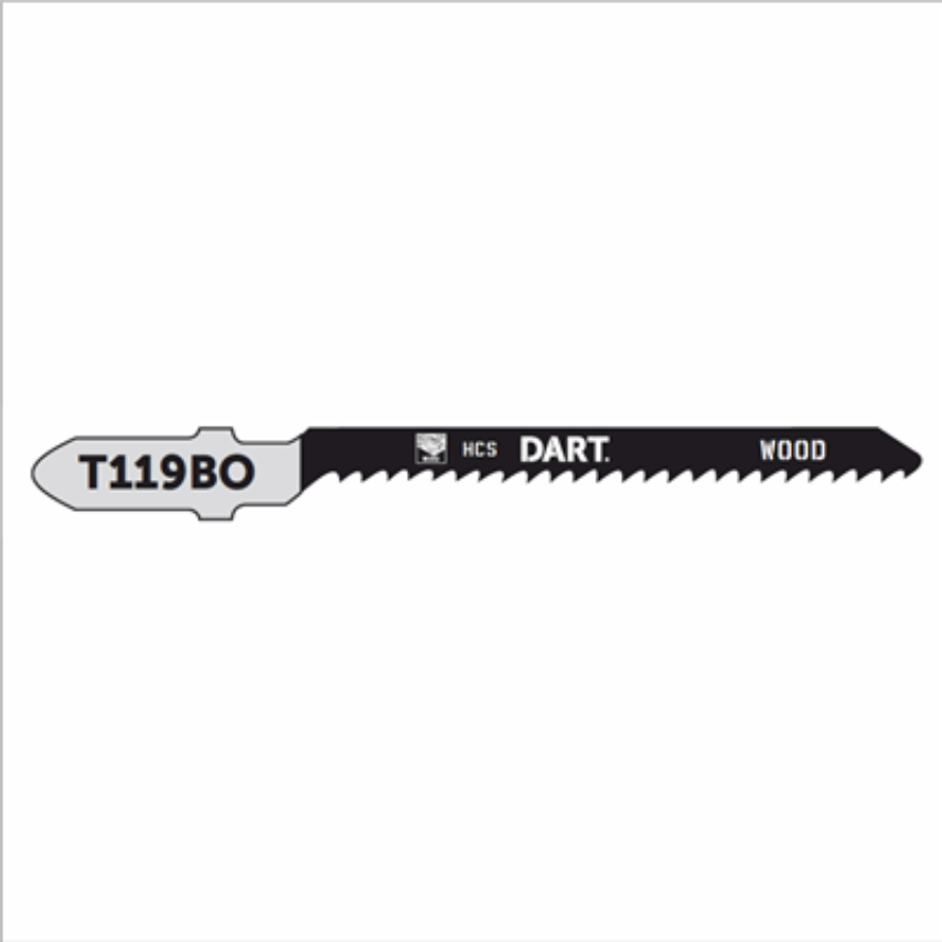 T119BO Wood Cutting Jigsaw Blade, Pack of 5