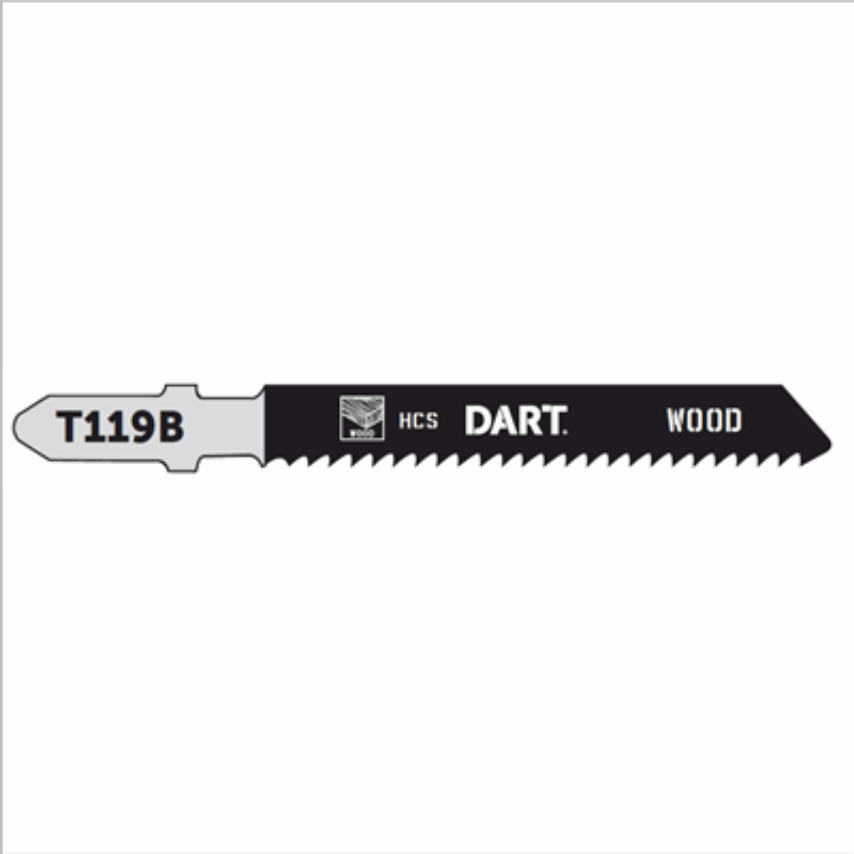 T119B Wood Cutting Jigsaw Blade, Pack of 5