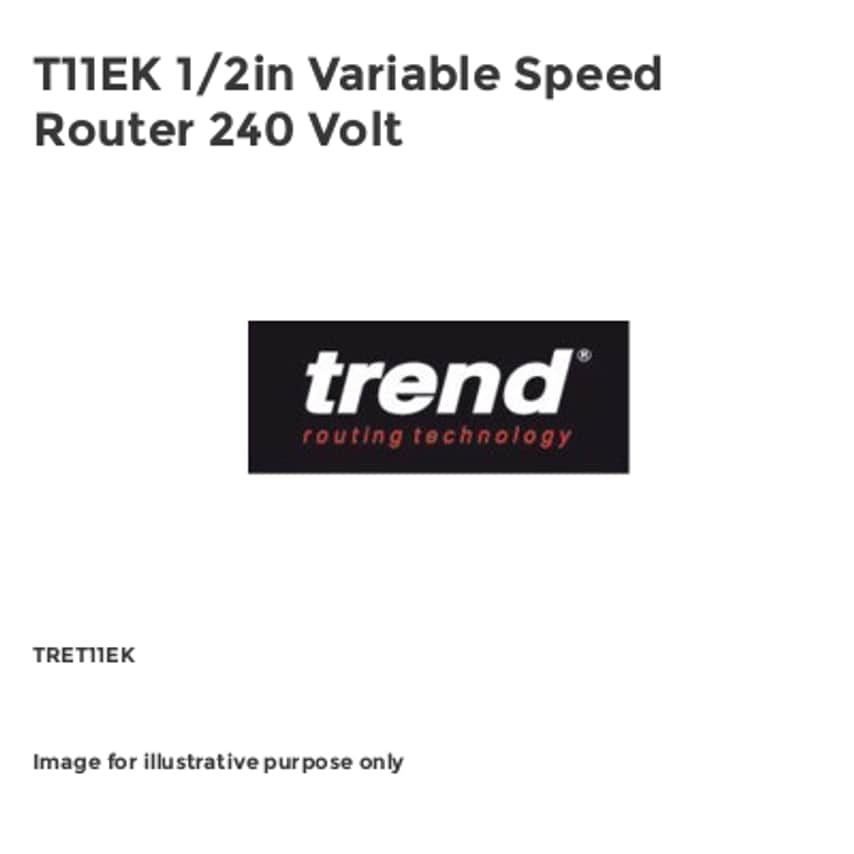 T11EK 1/2in Variable Speed Router 240 Volt