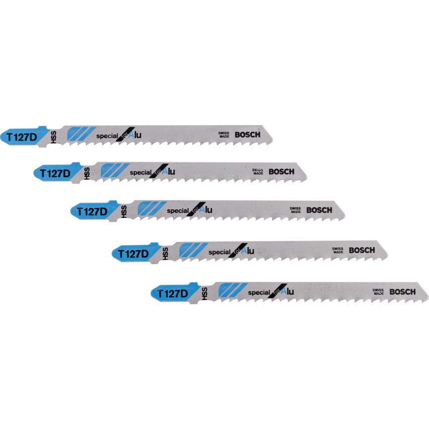 T127 D Special for Aluminium Jigsaw Blades - 2 608 631 017, Pack of 5
