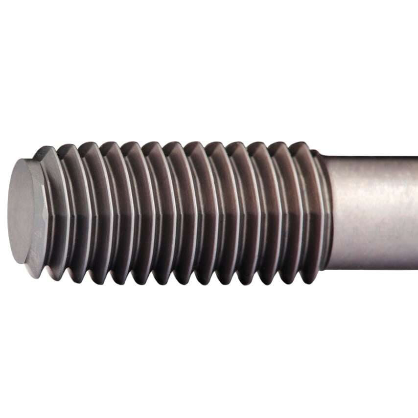 T215 M6X1 Carbide Metric Coarse Fluteless Machine Tap - TiCN Coated DIN 2174