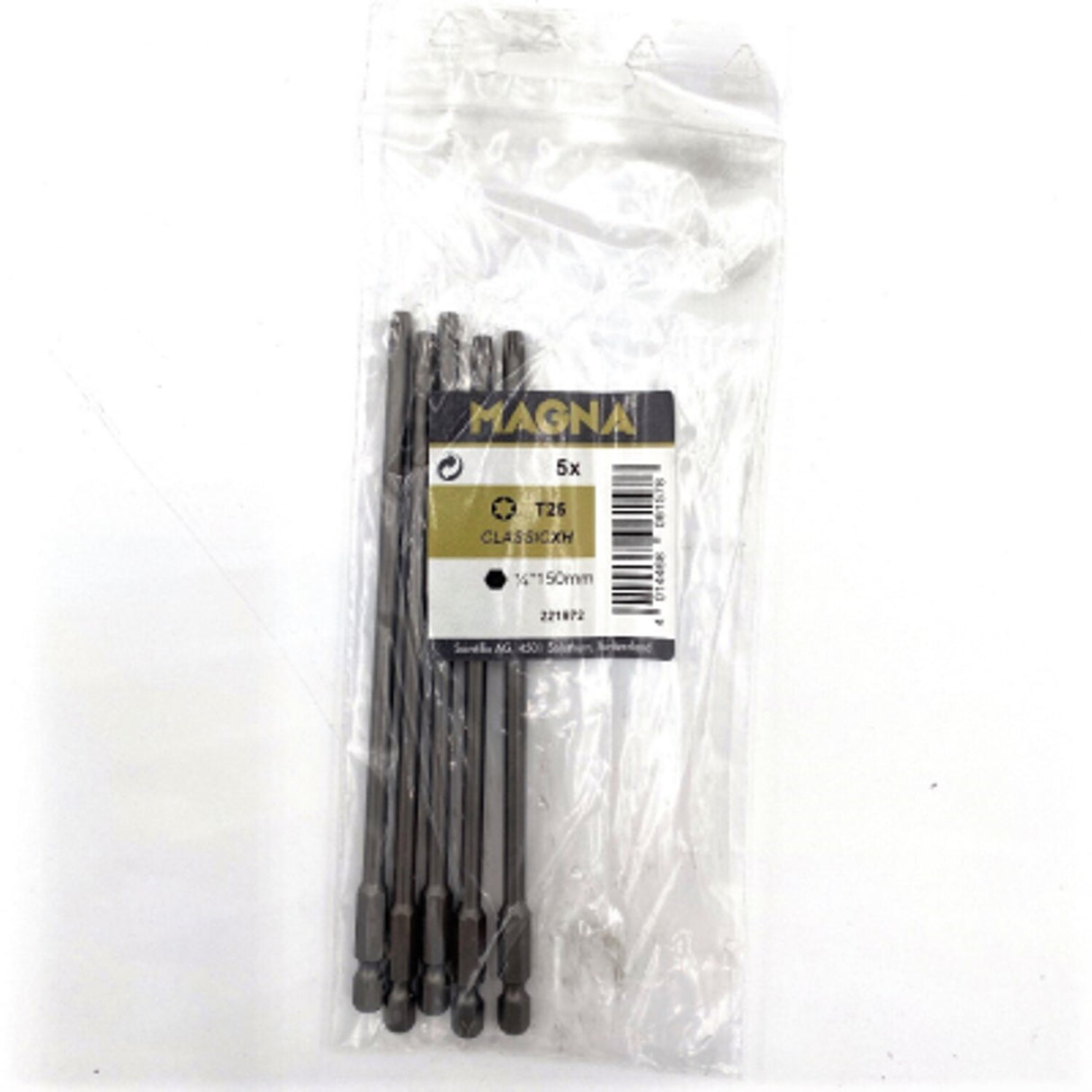 T25 x 152mm Extra Hard 1/4in Hex Screwdriver Bit