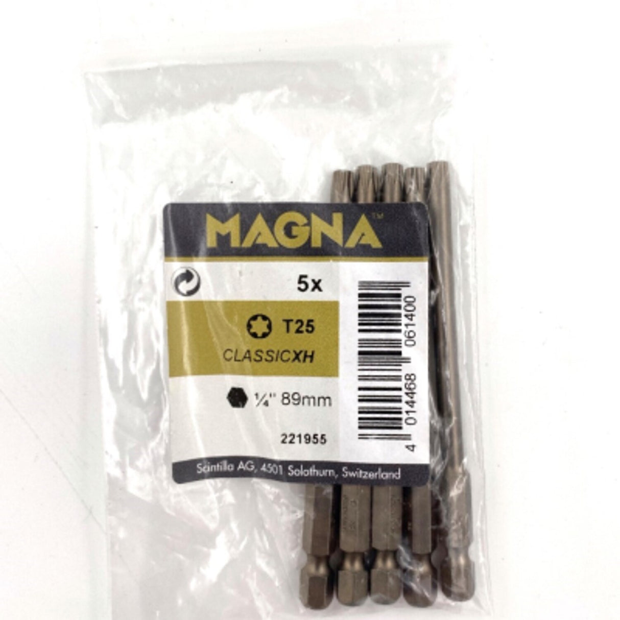 T25 x 89mm Extra Hard 1/4in Hex Screwdriver Bit