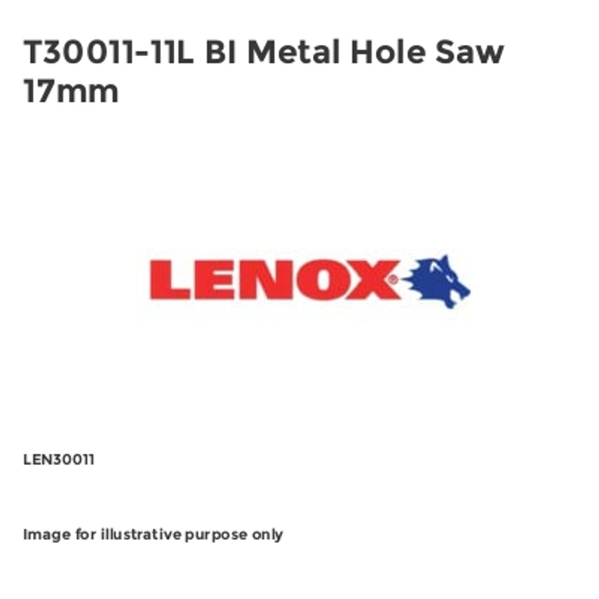 T30011-11L BI Metal Hole Saw 17mm