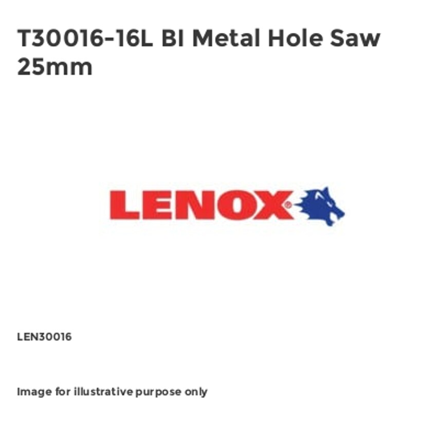 T30016-16L BI Metal Hole Saw 25mm