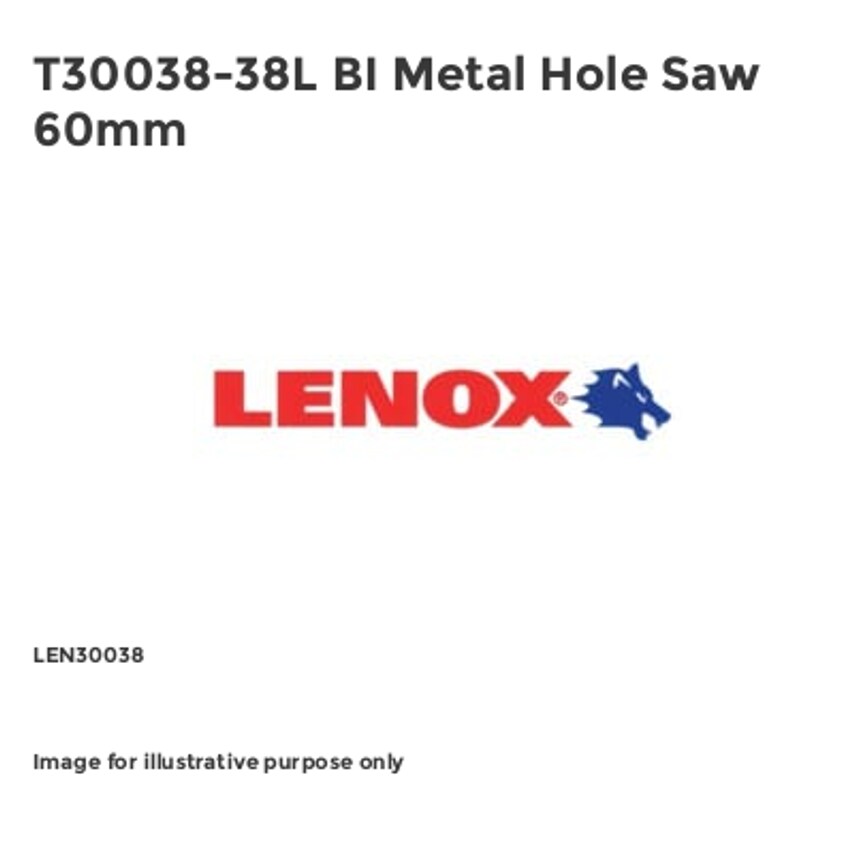 T30038-38L BI Metal Hole Saw 60mm